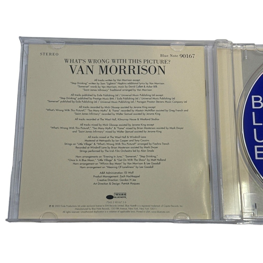 Van Morrison What's Wrong With This Picture? CD Blue Note 90167‎ Jazz Blues 2003 - Picture 2 of 4